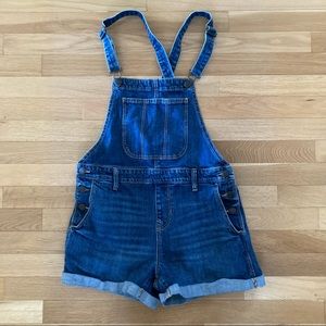 Denim overall shorts,2. LAST CALL